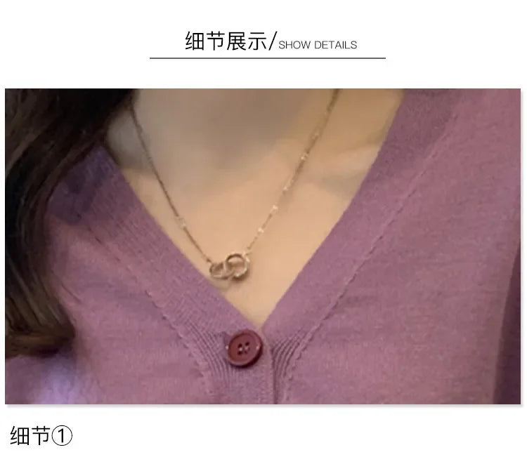 Bxoxo Autumn and Winter Little Fresh Colorful Buttons Younger Slim-Fit Slimming V-Collar Cardigan Long-Sleeved Sweater Top for Women