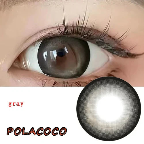 BXOXO 14.50mm Soft Contacts Lenses for Eye Color Change with Power Dolly Eyewear Accessories lentes de contacto Berry Legend Black