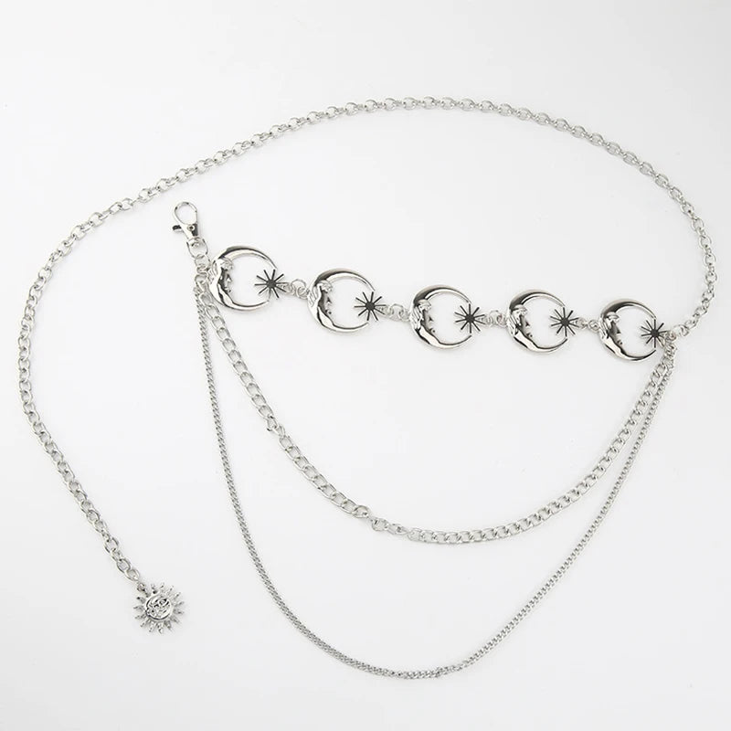 BXOXO Women Heart Waist Chain Belt Women Girl Chain Alloy Belly Chain Body Jewelry Party Love Heart Girdle