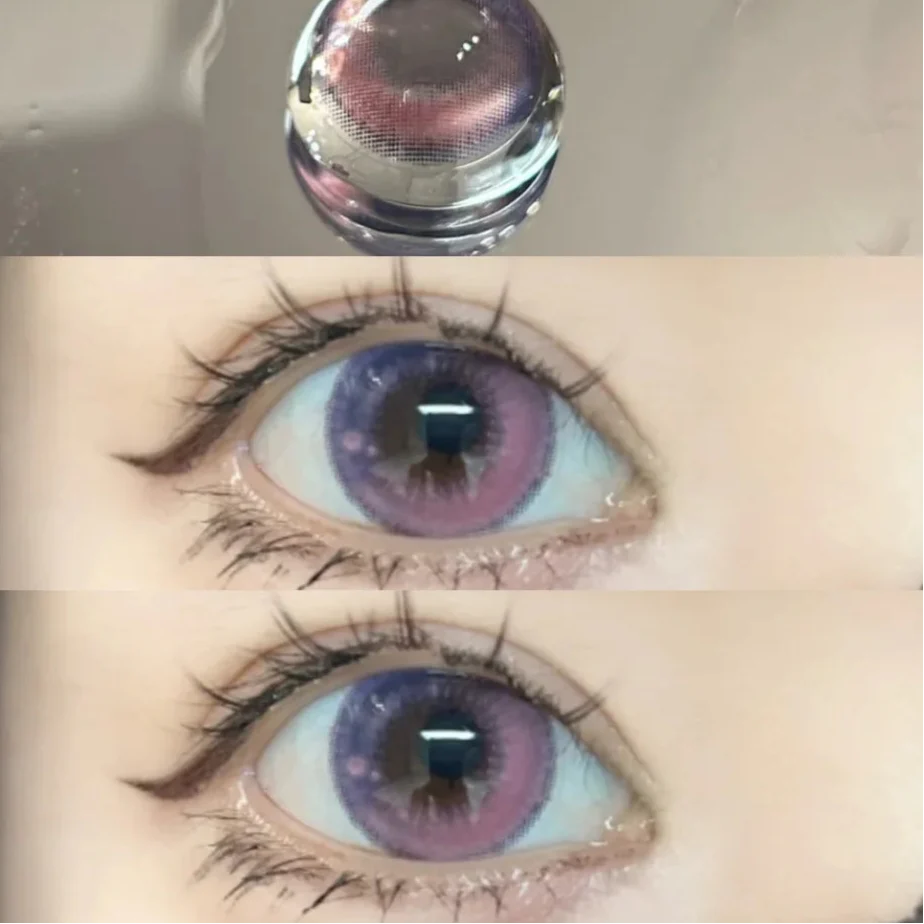 BXOXO 1 Pair Color Contact Lenses for Eyes Anime Makeup Accessories Comic Tears Cosplay Lense Blue Lenses Green Eye Lenses