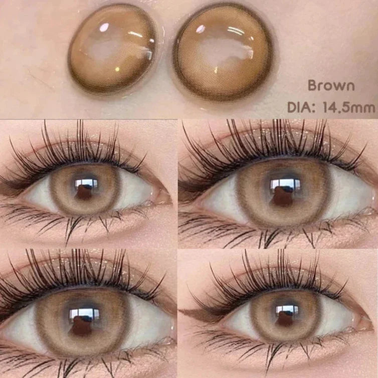 BXOXO Natural Colored Contact Lenses for Eyes with Degree Brown Lenses Fog Pearl Lens Korean Lenses Lenses Eye Color
