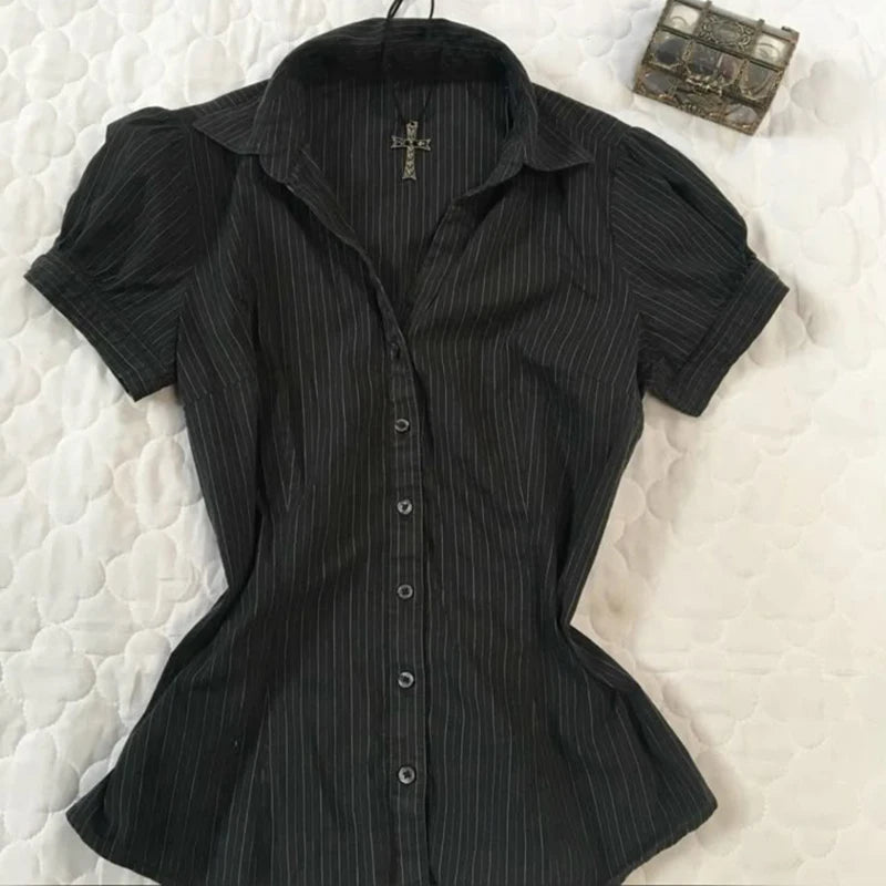 BXOXO NEW Sweet Vintage Classic Plaid Pattern Crop Tops Harajuku Maiden Woman Y2K Cute Shirts Tide Baby Tee Slim Fairy Punk Clothing