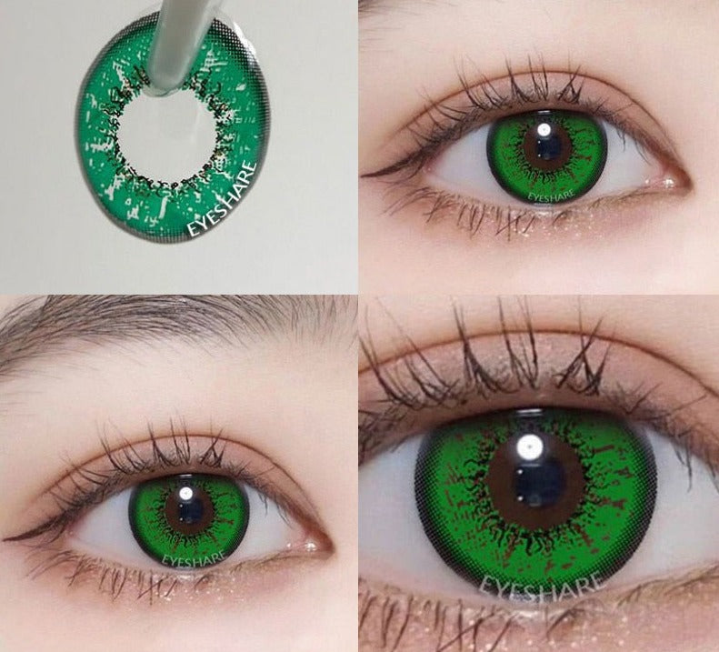 BXOXO 2pcs Colored Contact Lenses For Eyes Cosplay Colored Lenses Blue Contact Lens Yearly Beautiful Pupil Eyes Contact Lens