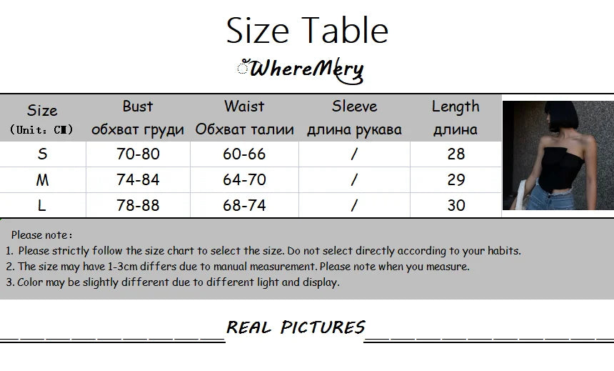 Bxoxo Y2K Sexy Irregular Strapless Tank Top Women Backless Sleeveless Zipper Tube Tops Gothic Summer Off Shoulder Lady Vest