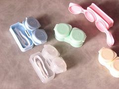 BXOXO Fashion Tweezers Suction Stick Mini Contact Lens Case Set Girl Colored Contact Lenses Box Eyes Contact Lens Container