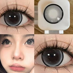 Big Eye Black Lenses Colored Contact Lenses for Eyes 15mm/14.5mm Brown Natural Eye Color Len Gray Lenses Purple Lenses y2k