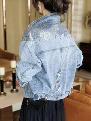 Bxoxo Denim Jacket For Women's Jackets For Women Denim Coats Women's Denim Jacket Jean Jacket For Womens Women Coat New In Outerwears