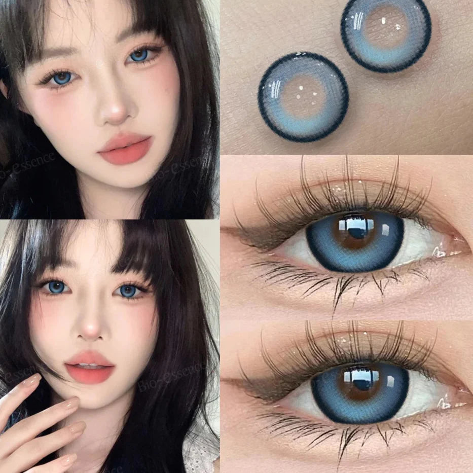 BXOXO 1 Pair Color Contact Lenses for Eyes Anime Makeup Accessories Comic Tears Cosplay Lense Blue Lenses Green Eye Lenses