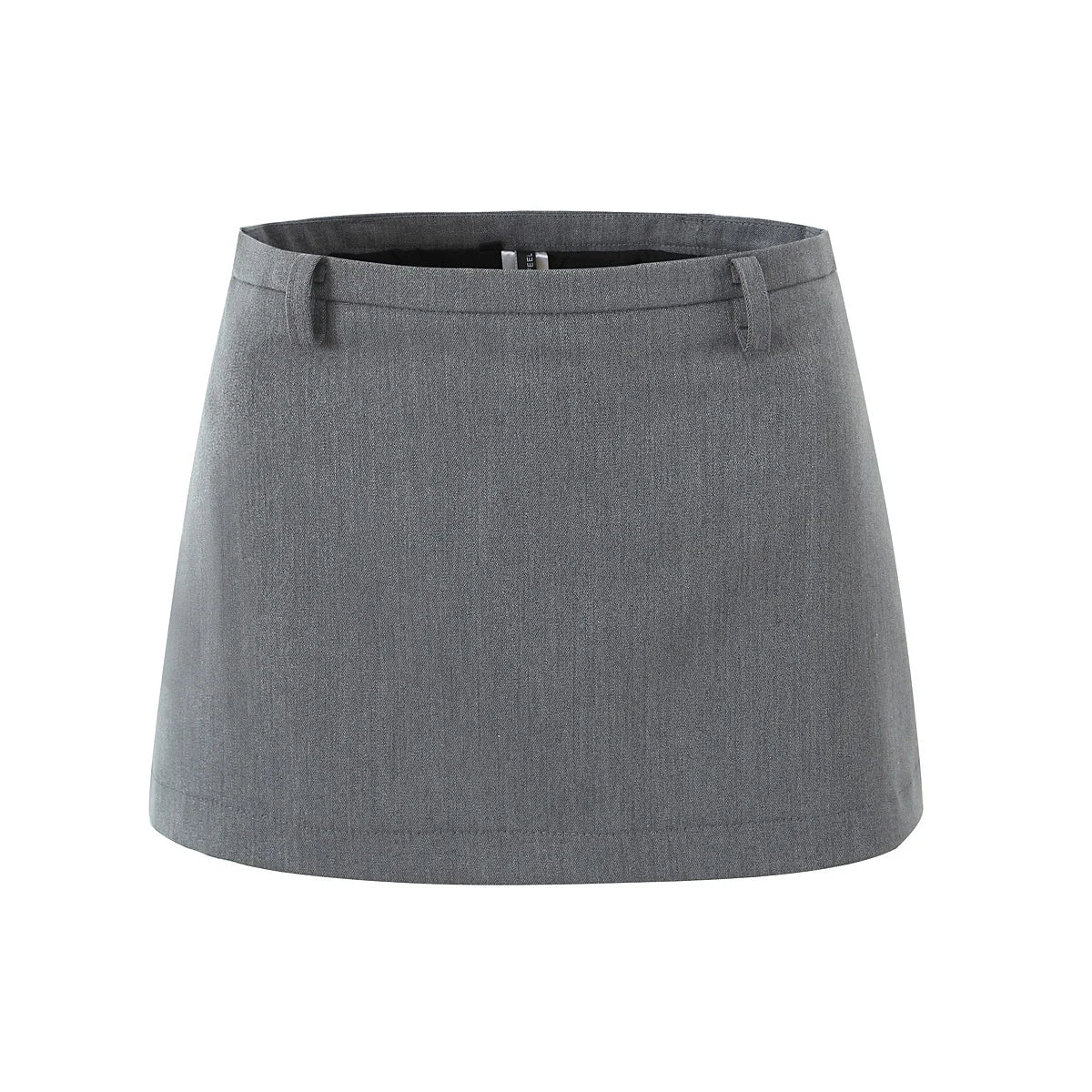 BXOXO Y2K Low Waist Mini Skirt With short lining Sexy A-line Package Hips Mini Short Skater Party Femme Gray Black