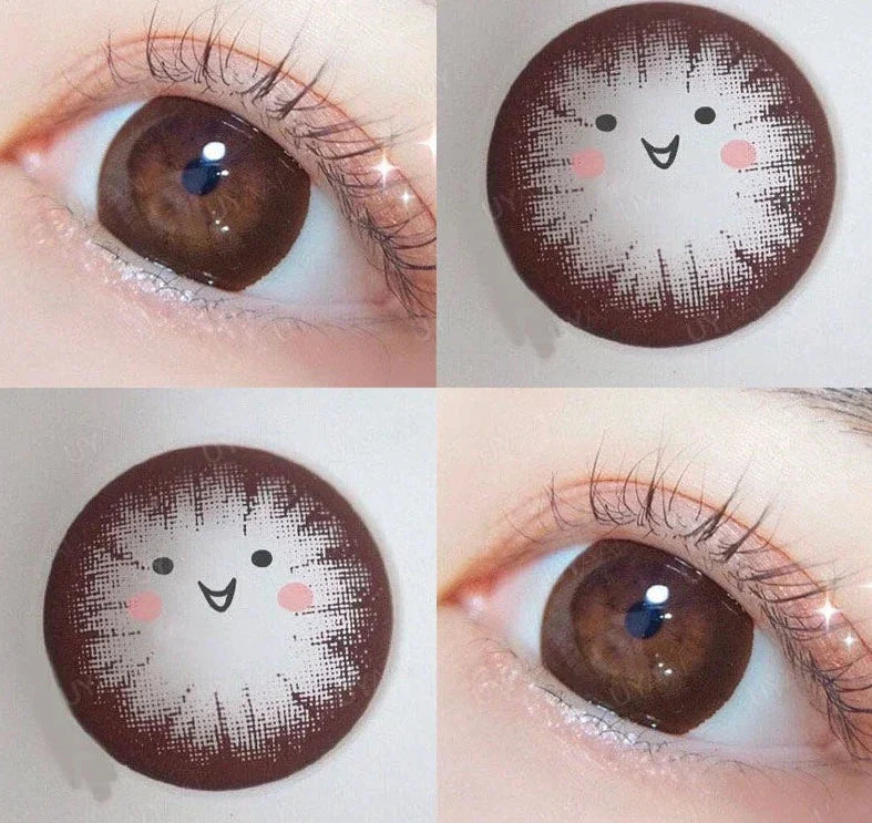 BXOXO 15mm Big Diameter Black Lenses 14.5mm Lenses Colored Contact Lenses for Eyes Big Eye Lenses Natural Look Lenses