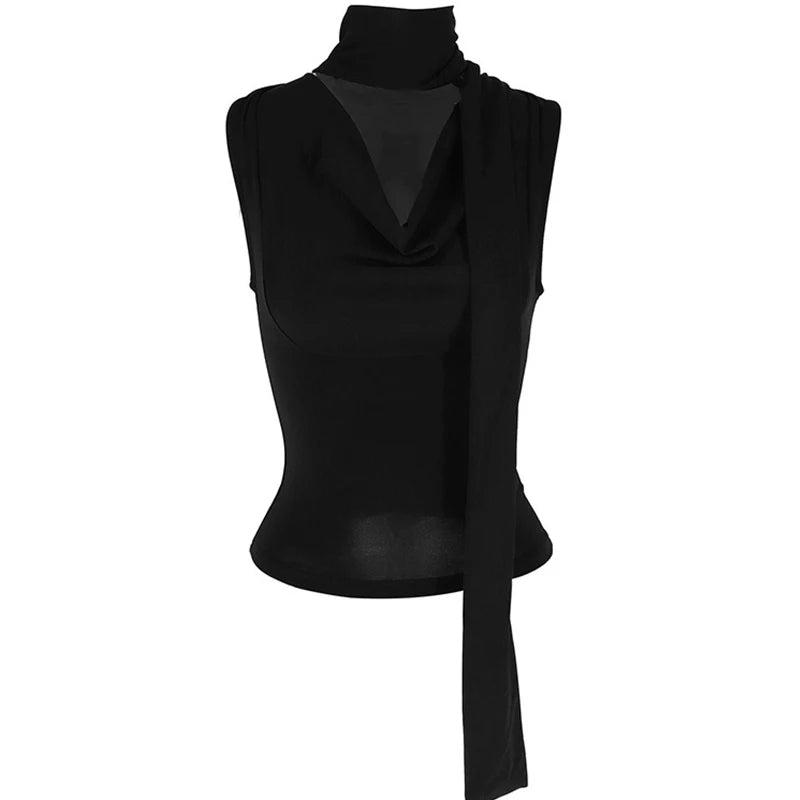 BXOXO Solid Tank Summer New Women Sexy Sleeveless V-Neck Lady Top Fashion Bandage Streetwear Casual Slim Tank Elegant Knitted Clothing
