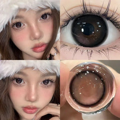 BXOXO 1Pair Colour Contacts Lenses Myopia Pink Rose Eye Lenses Beauty Pupil Blue Eyes Brown Lenses Makeup Free Shipping