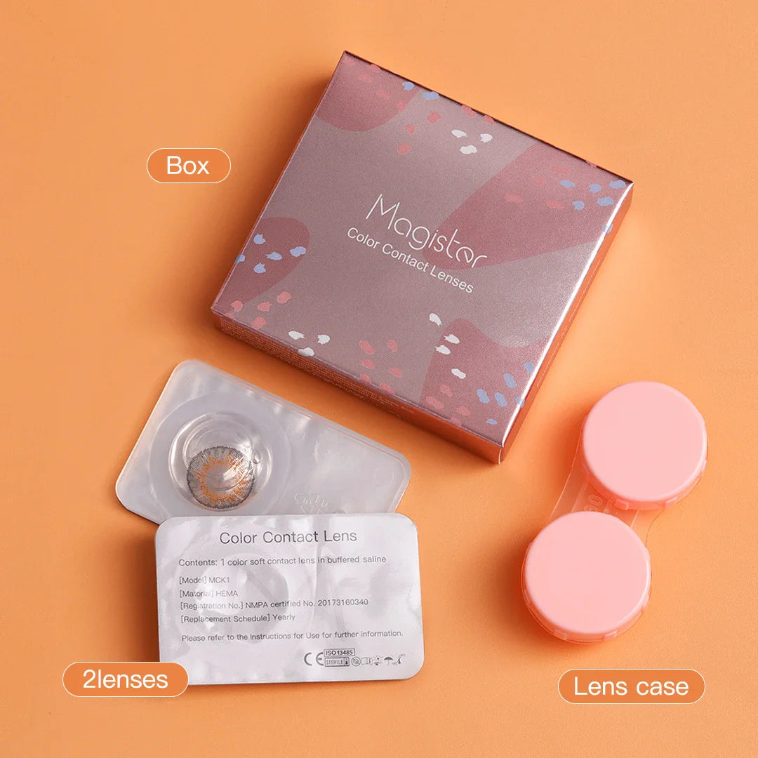 BXOXO Natural Contact Lenses with Degree Colored Pupils for Eyes Cosmetics  Lenses with Diopters Prescription Lenses Icy Gray Lens