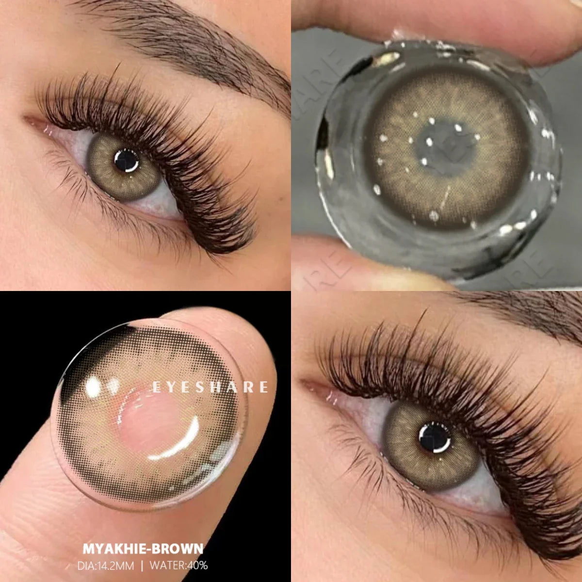 BXOXO Color Contact Lenses for Eyes Brown Lenses High Quality Natural Contact Lenses Blue Colored Pupils for Eyes Yearly