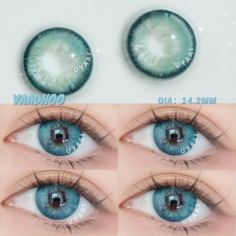 BXOXO Natural Colored Contact Blue Lens Purple Fashion Lenses Korean Student Beauty Green Lens Pink Pupils for Eyes Yearly Use