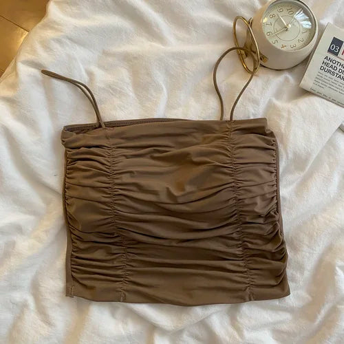 Bxoxo Women Crop Tops Sexy Tank Top For Lady Summer Tube Tops With Cups Female Underwear Lingerie Woman Clothing Girls Camisole Vest