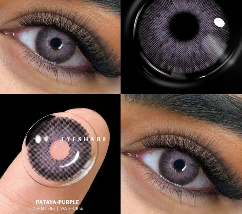 BXOXO 2pcs Colored Contact Lenses For Eyes Natural Blue Eye Lenses Gray Pupils Lens Yearly Fashion Green Contacts Black Lens HOT