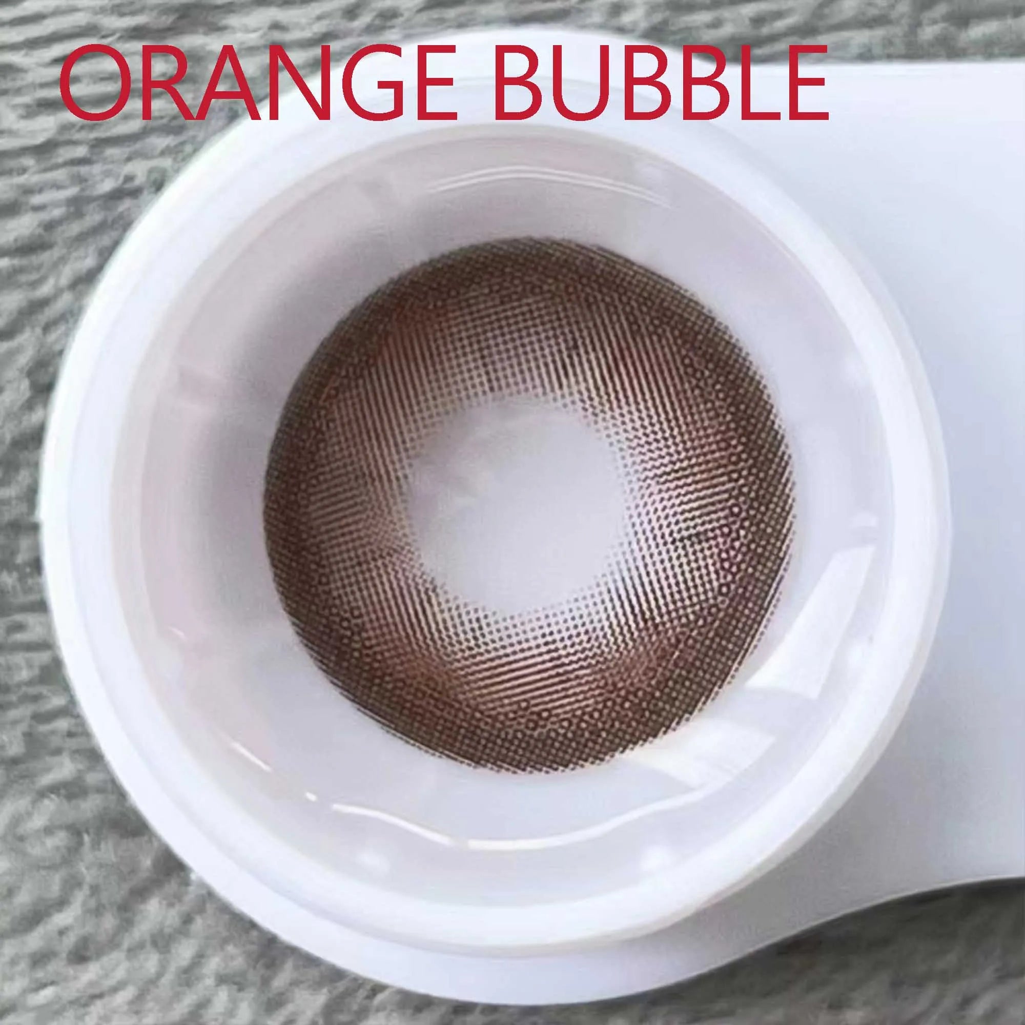 BXOXO 14.50mm Soft Contacts Lenses with Power for Eye Colors Dolly Eyewear Accessories линзы для глаз цветные Orange Bubble