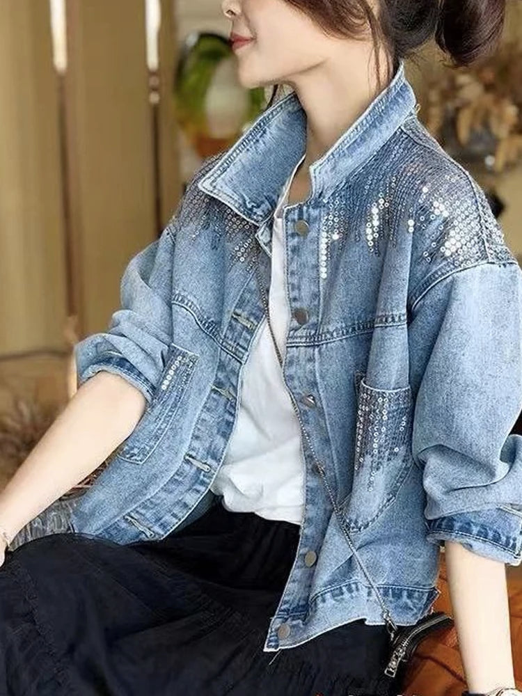 Bxoxo Denim Jacket For Women's Jackets For Women Denim Coats Women's Denim Jacket Jean Jacket For Womens Women Coat New In Outerwears