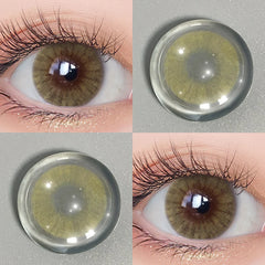 BXOXO Natural Contact Lenses with Degree Colored Pupils for Eyes Cosmetics  Lenses with Diopters Prescription Lenses Icy Gray Lens