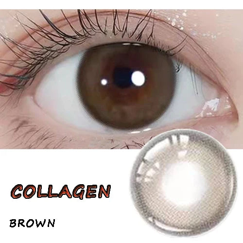 BXOXO Coslens 14.20mm Soft Contact Lenses with Power Women Men Fashion Eyewear lentes de contacto Coco Pearl