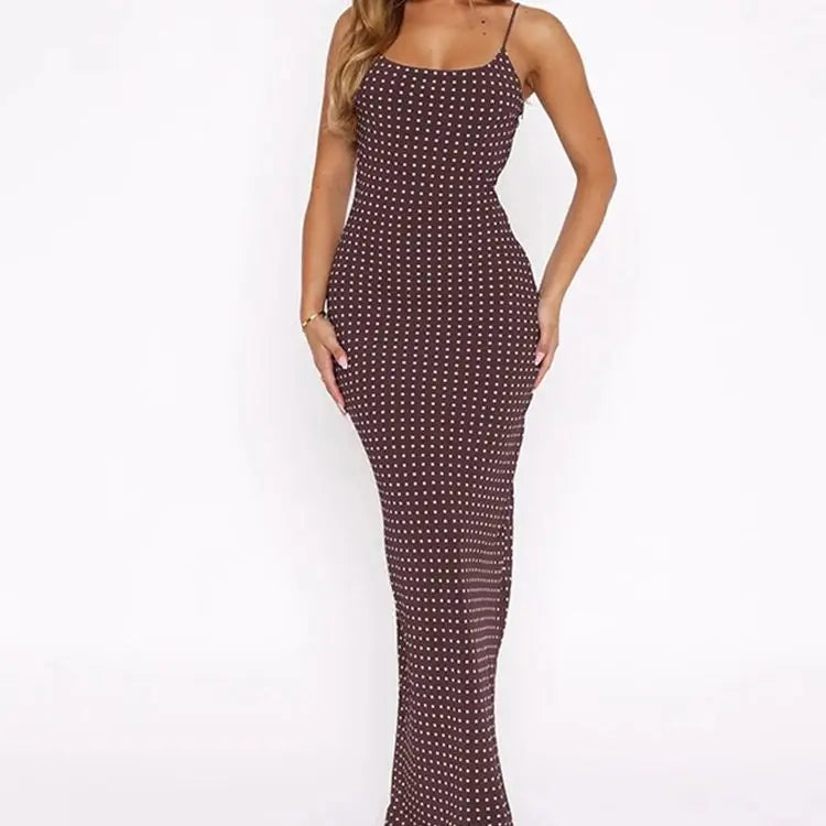BXOXO Lace-Up Print Backless Dress Women Summer Trend Sexy Spaghetti Strap Sleeveless Slim Midnight Clubwear Party Vestidos