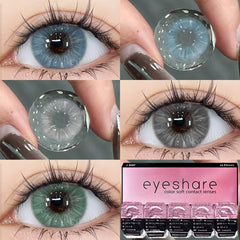 BXOXO Contact Lenses for Eyes 1 Day Daily Lens High Wearing Comfort Lenses Brown Lenses Fashion Blue Contacts 10 Pcs/5Pair