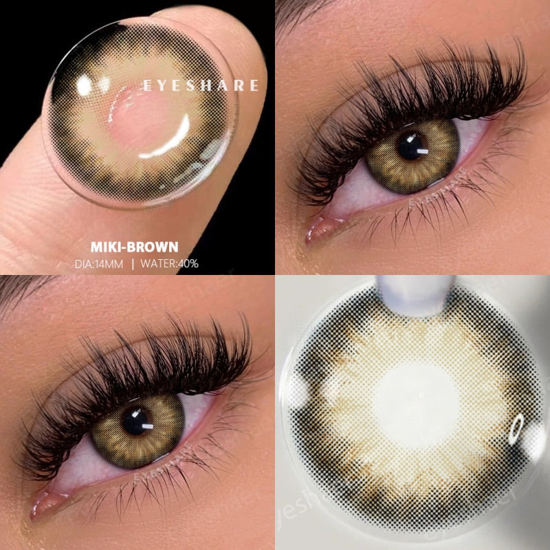 BXOXO 2pcs Natural Color Contact Lenses for Eyes Gray Contact Lens Yearly Fashion Blue Contact Lens Colored Eye Contacts