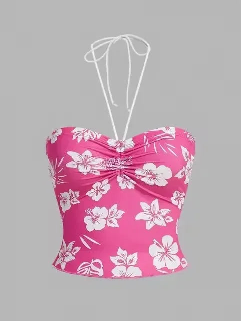 BXOXO Fashion Sexy Euramerican Moda Streetwear Tank Tops American Punk Harajuku Constrast Color Print Sling Sexy Y2k Aesthetic Clothes