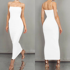 BXOXO New Summer Women's Dress Long Sling Dresses Club Sexy Suspender Dress