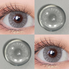 BXOXO Natural Contact Lenses with Degree Colored Pupils for Eyes Cosmetics  Lenses with Diopters Prescription Lenses Icy Gray Lens