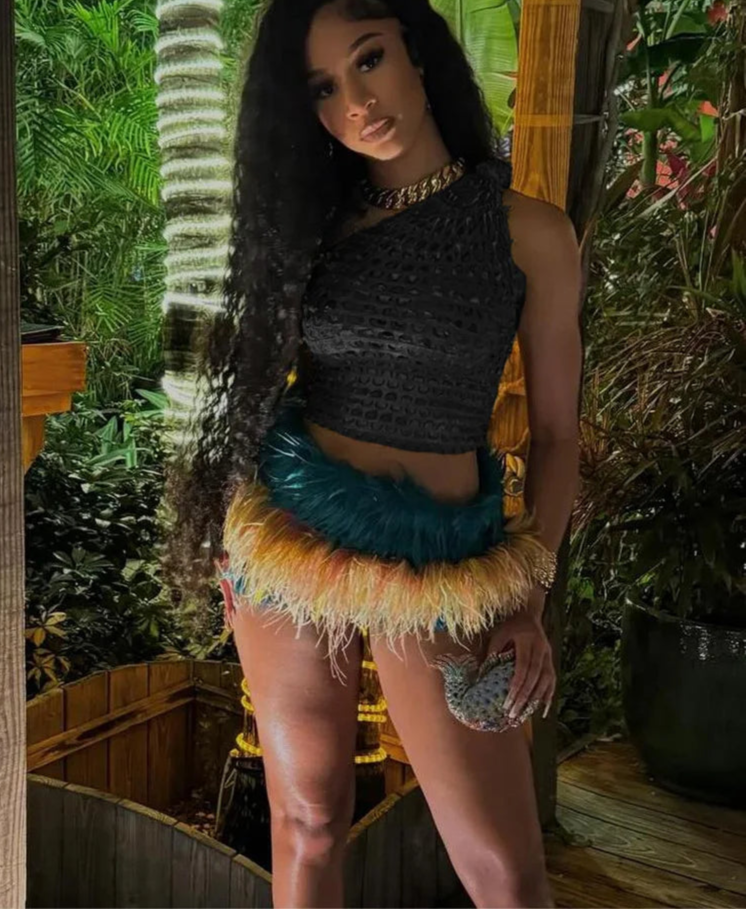 BXOXO Summer Women Sexy Golden Scales Tanks Girl Single Shoulder Bling All-match Party Club Crop Tops Miss Solid Vest