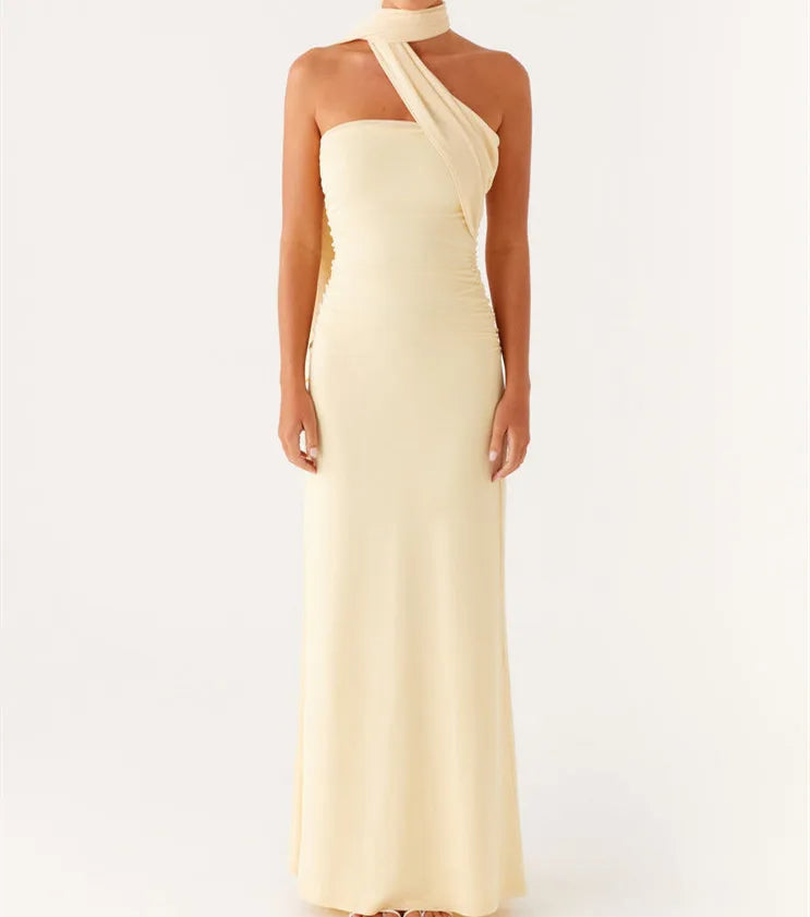 BXOXO Women Floral Strapless Dress Sexy Backless Bodycon Maxi Long Dress Y2K Sleeveless Mesh Tube Dress Summer Beachwear