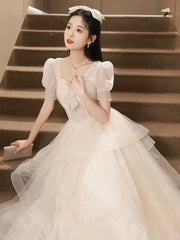 BXOXO DRESS TO IMPRESS Champagne Evening New Light Luxury High-end Birthday Adult Ceremony Princess Dress for Women