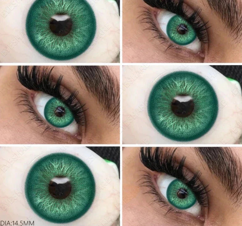 BXOXO 1pair Fashion Colored Lenses Gray Pupils Lens Green Contact Lenses Brown Lenses Yearly Cosmetics Blue Contacts for Eyes
