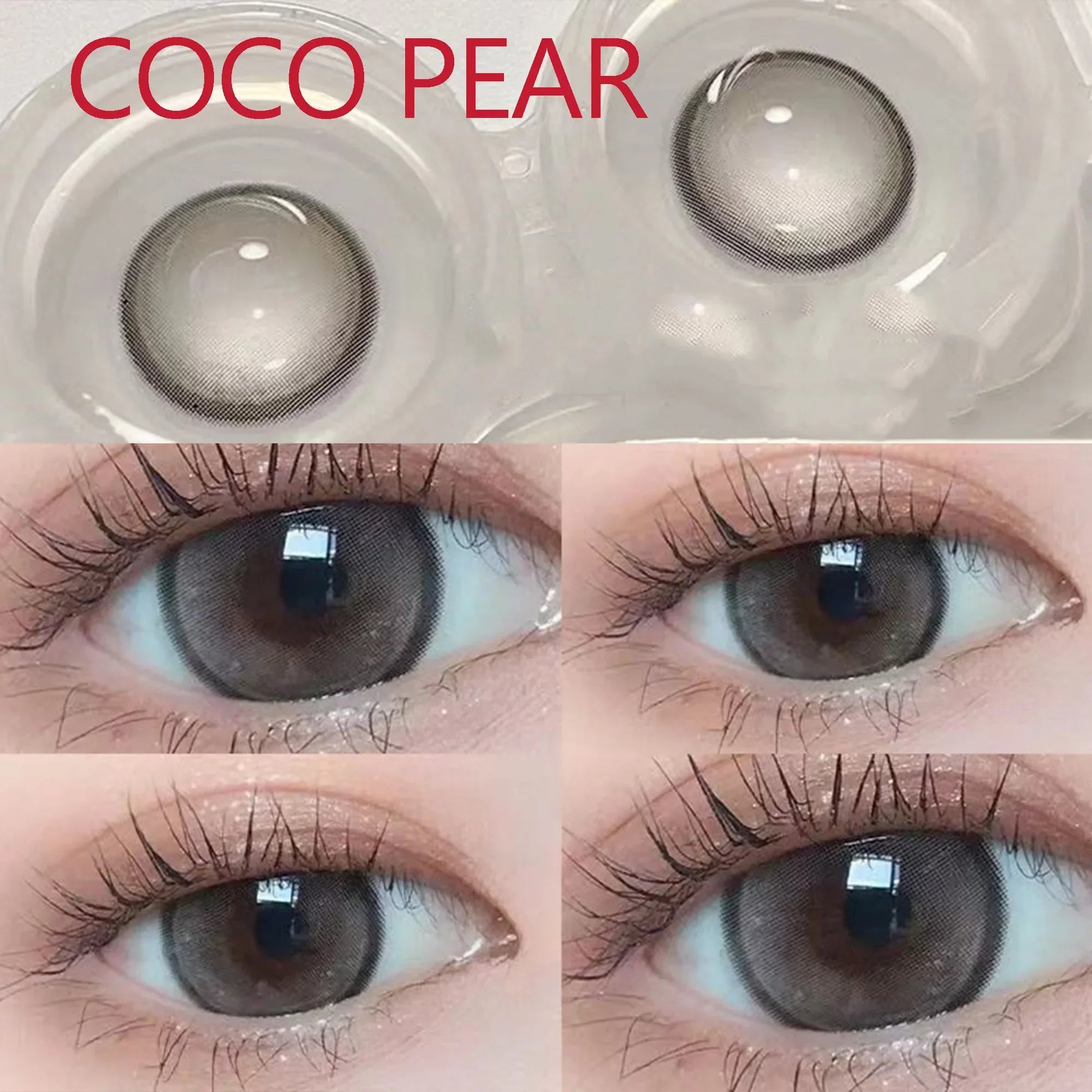 BXOXO Coslens 14.20mm Soft Contact Lenses with Power Women Men Fashion Eyewear lentes de contacto Coco Pearl