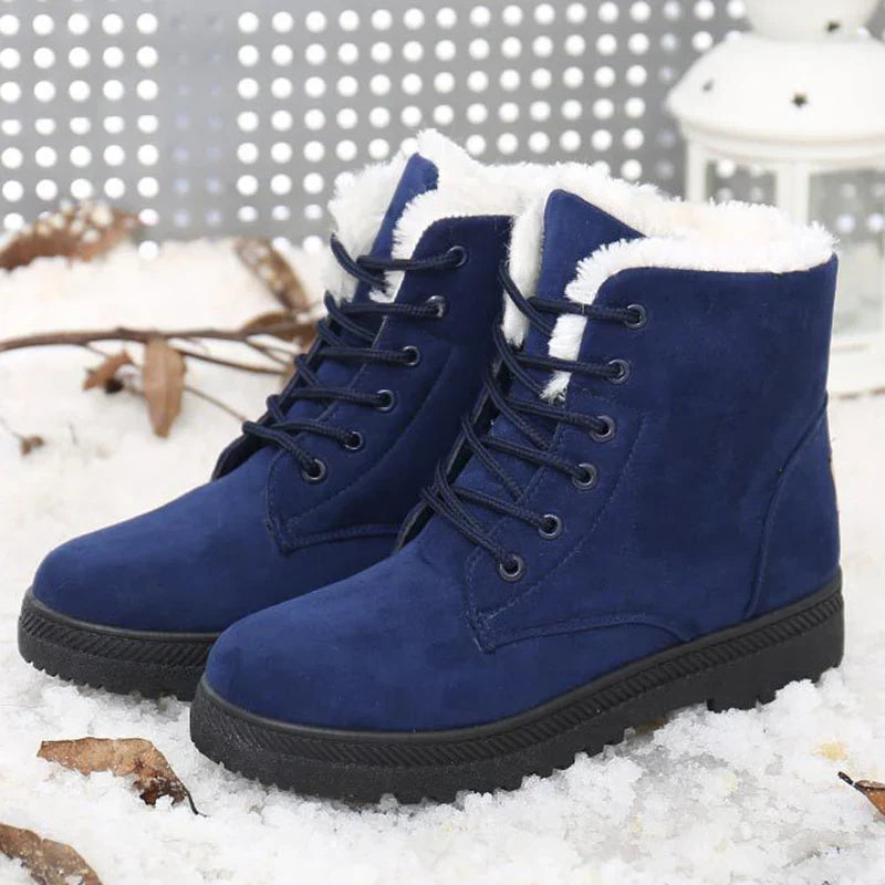 BXOXO Women Boots Snow Plush Women Shoes Platform Boots For Women Fashion Keep Warm Women's Boots Flat New Botas Mujer Winter Shoes