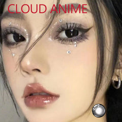 BXOXO Coslens Black Cosmetic 14.00mm Color Soft Contacts Lenses for Eyes Anime Accessories линзы для глаз цветные Cloud Anime Eyes
