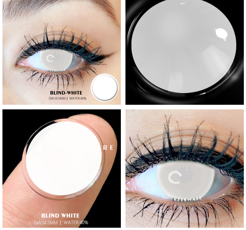 BXOXO 2pcs Colored Contact Lenses For Eyes Cosplay Colored Lenses Blue Contact Lens Yearly Beautiful Pupil Eyes Contact Lens