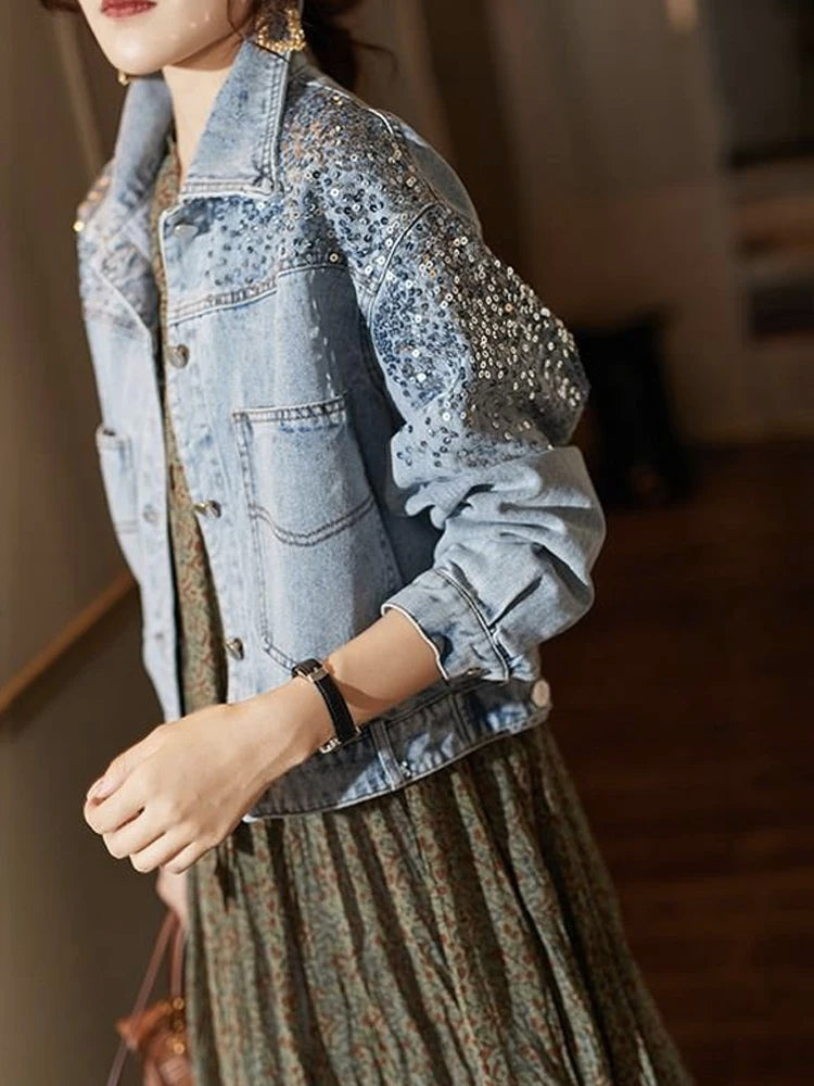 Bxoxo Denim Jacket For Women's Jackets For Women Denim Coats Women's Denim Jacket Jean Jacket For Womens Women Coat New In Outerwears