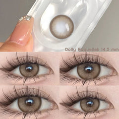 BXOXO Color Contact Lenses with Diopters Color Lens Korean Lenses Grow Eye Natural Colored Eye Lenses Myopia Black Lenses