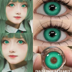 BXOXO 1 Pair Fashion Pink Cosplay Anime Lenses Color Contact Lenses for Eyes Cosmetics Purple Lenses Yearly Eye Contact Lens