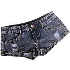 BXOXO New Women's Low Waist Sexy Denim Jeans Short Shorts Nightclubs Bars and Beaches