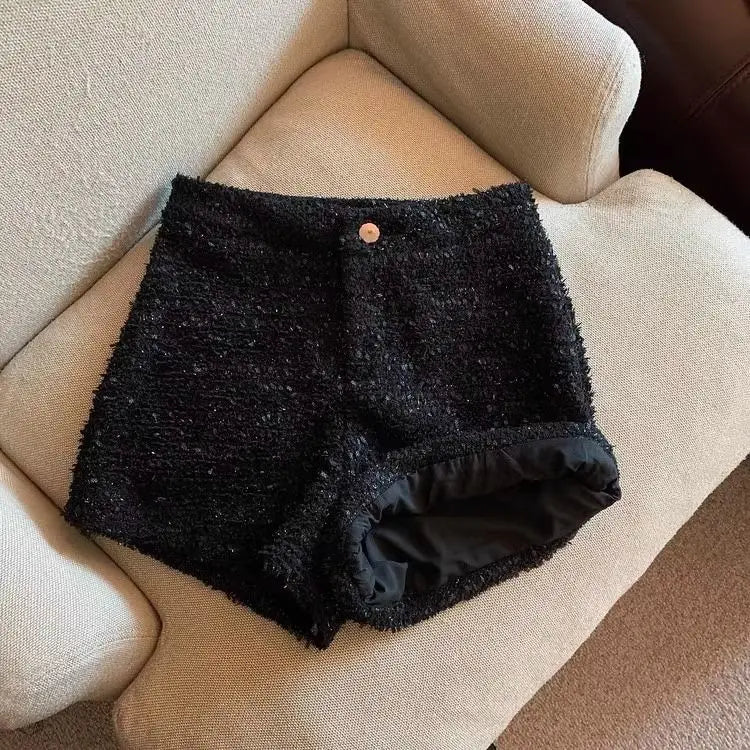 BXOXO Shorts Women Sexy Skinny Y2k Clothes High Waist European Streetwear Fashion Trouser Cool Thick Button-Fly Wide Leg New