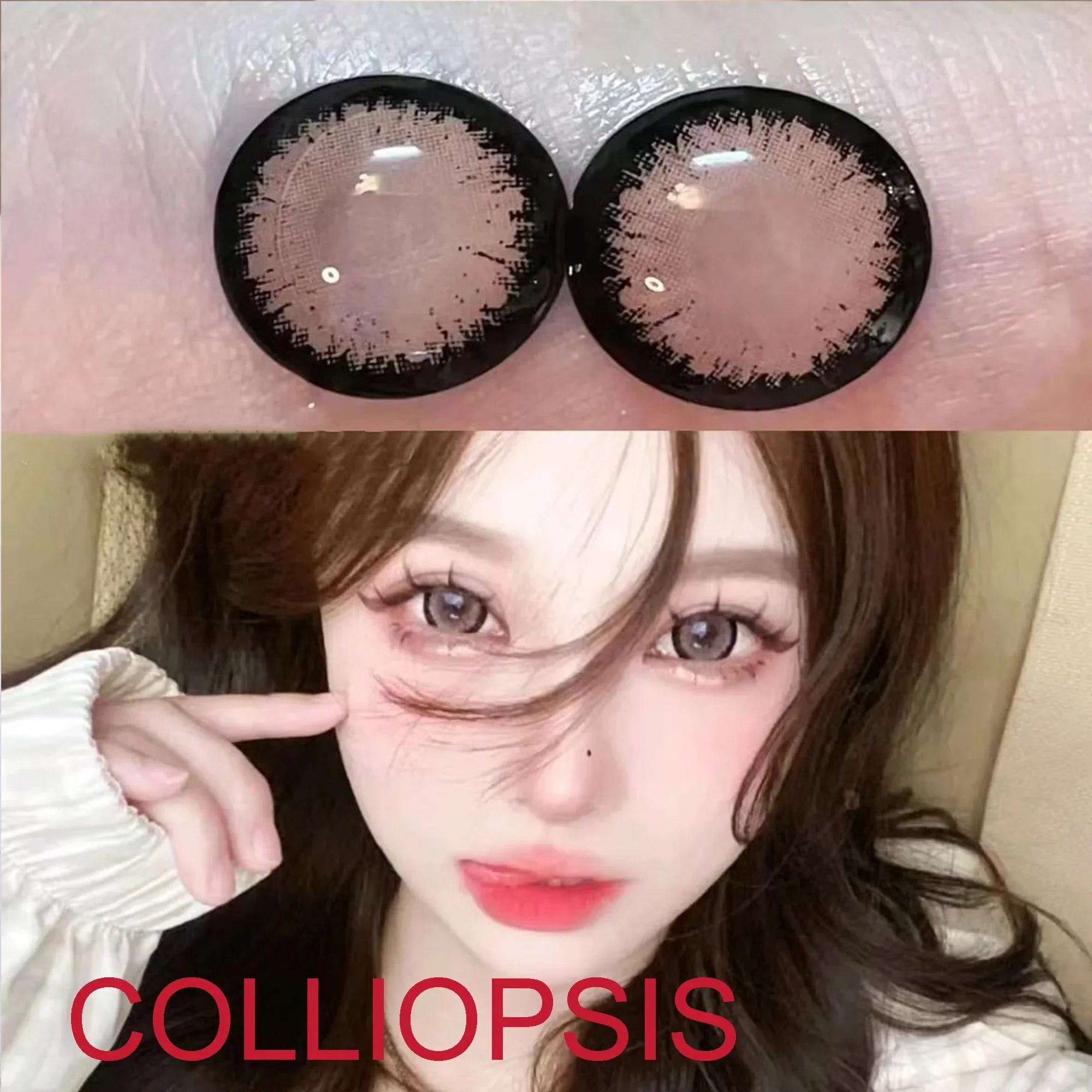 BXOXO Coslens Super Big 14.50mm  Contacts Lenses with Power for Eye Colors Anime Eyewear Accessories lentes de contacto Colliopsis