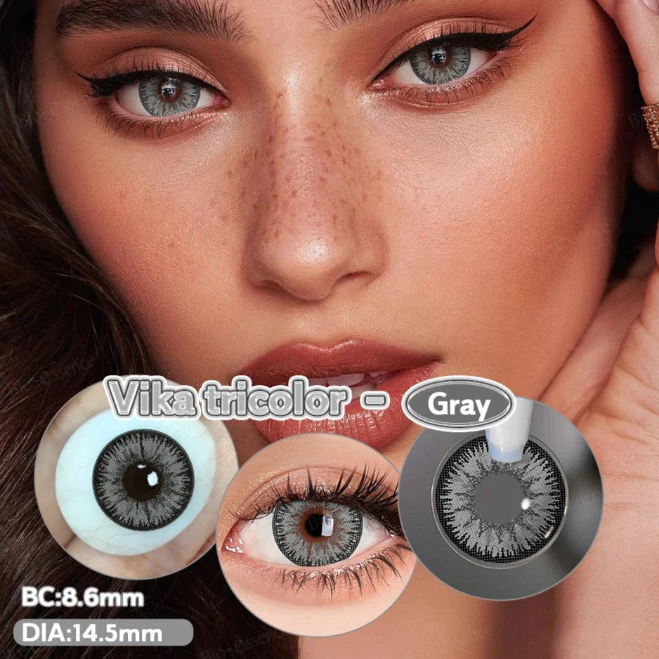 BXOXO Myopia Lenses 1 Pair Colored Contact Lenses with Degree Natural Eye Contact Prescription Lens Fashion Lenses