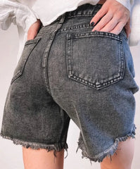 BXOXO Streamgirl Blue Women's Denim Shorts Summer High Waist Casual Chic Loose Jean Shorts For Women Summer 2024 Denim Short Femme