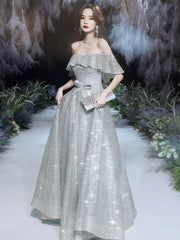 BXOXO Customized Starry Evening Dress Female 2025 New Elegant Banquet Super Fairy Wedding Party Vestidos Celebrity Silver Long Slim Pr