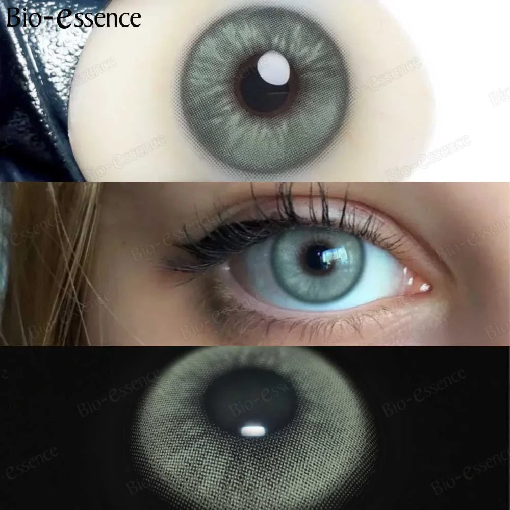 BXOXO 1 Pair Colorcon Korean Lenses Colored Contact Lenses for Eyes Green Eye Lenses Fashion Lenses Brown Contact