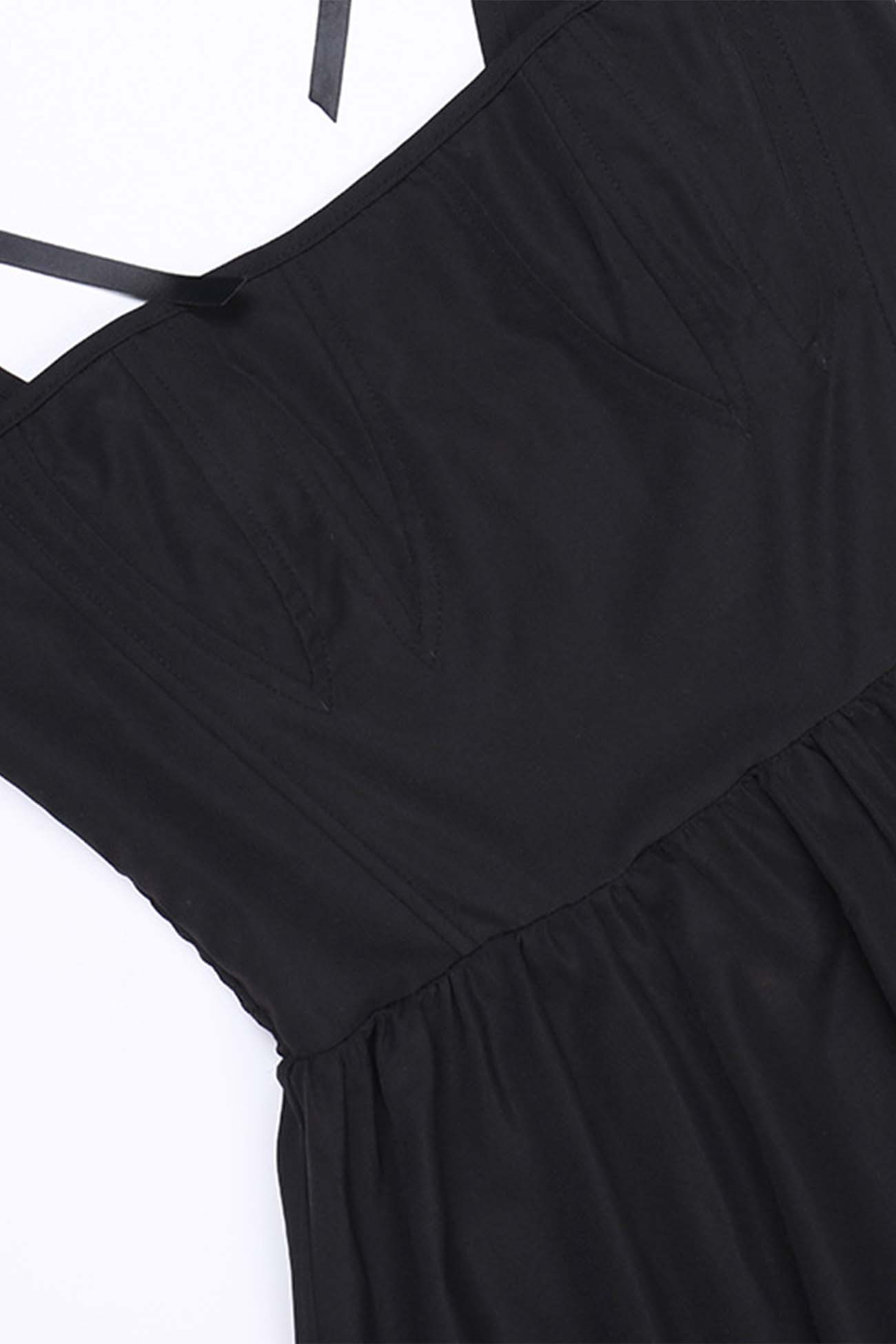 BXOXO - Solid Color Strappy A-Line Mini Dress